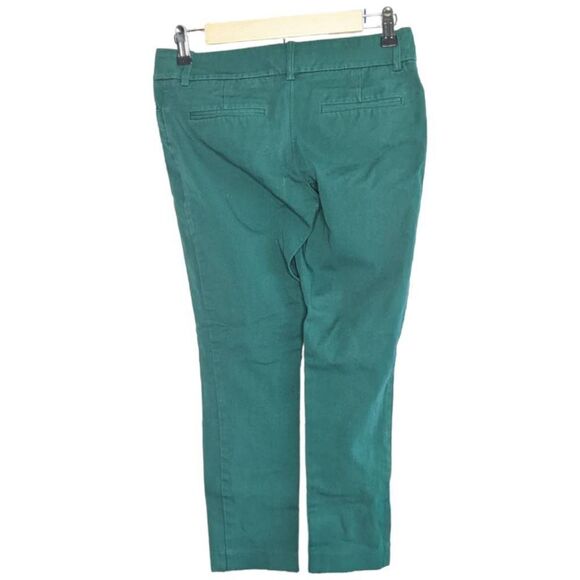 Mossimo Pants Straight leg business casual cotton blend size 2 Teal Green - Picture 3 of 11